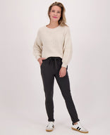 Je m'appelle Tops Pull Chuncky Knit | Beige
