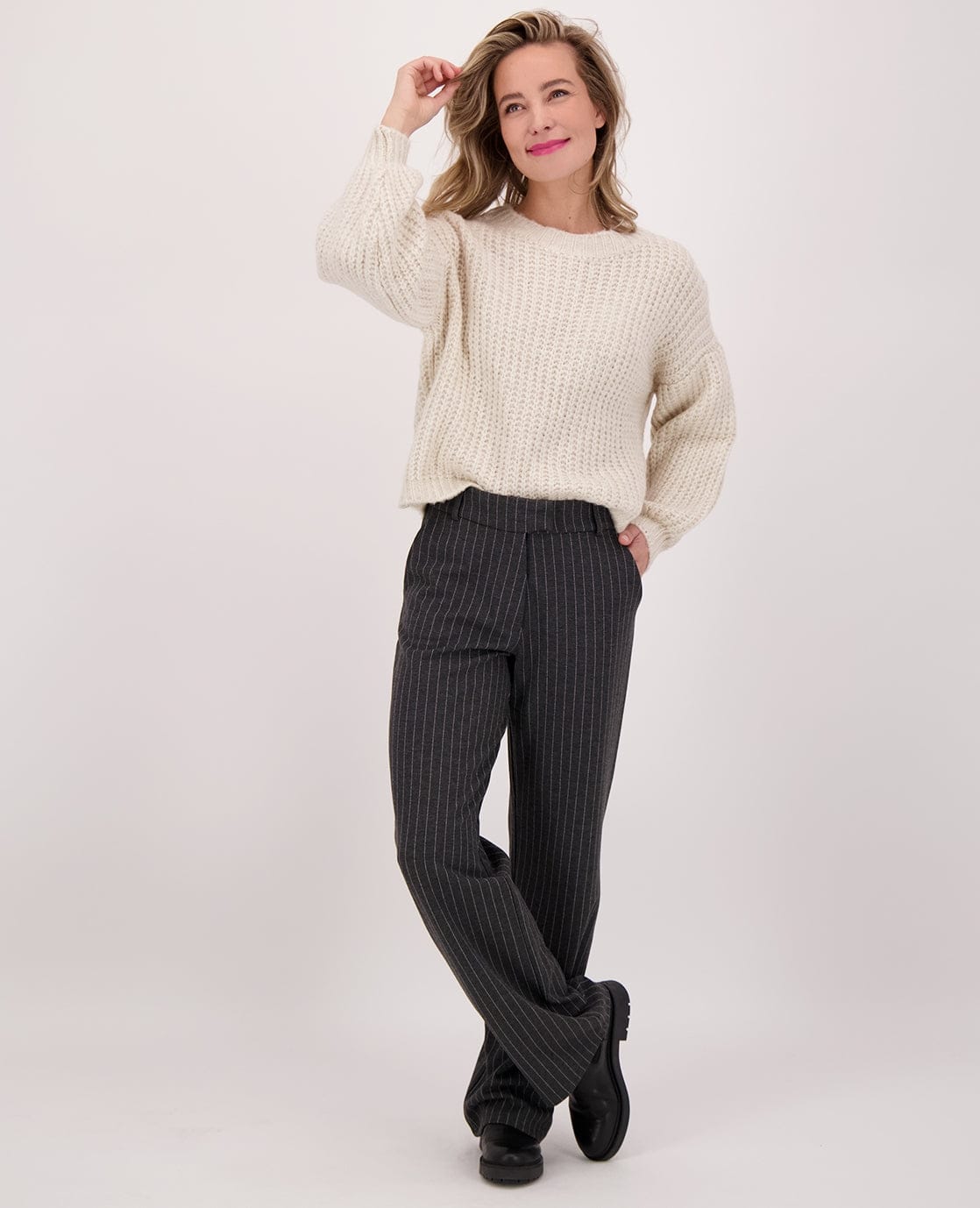 Je m'appelle Tops Pull Chuncky Knit | Beige