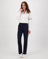 Je m'appelle Broeken Pant Leah Travel | Donkerblauw/Porselein wit