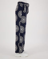Je m'appelle Broeken Pant Straight | Donkerblauw/Porselein wit