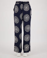 Je m'appelle Broeken Pant Straight | Donkerblauw/Porselein wit