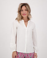 Je m'appelle Tops Blouse Maya | Porselein wit