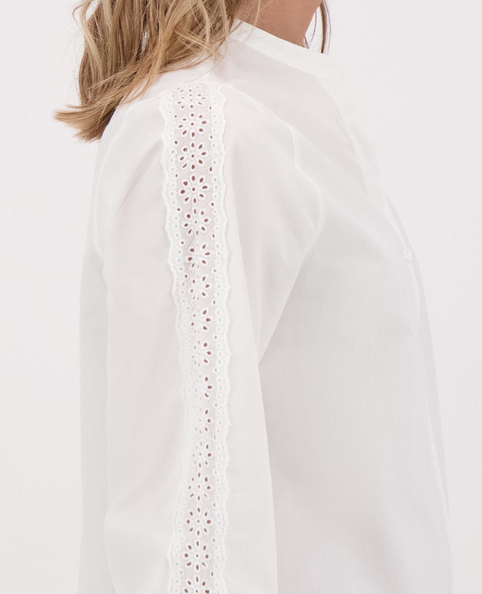 Je m'appelle Tops Blouse Maya | Porselein wit