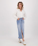Je m'appelle Tops Blouse Maya | Porselein wit