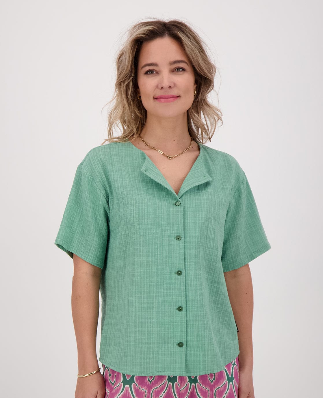 Je m'appelle Tops Soft Green / XS Blouse Bowi | Soft Green