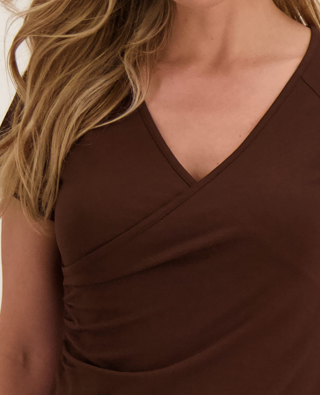 Je m'appelle Jurken Robe Cross Over | Soft Cacao