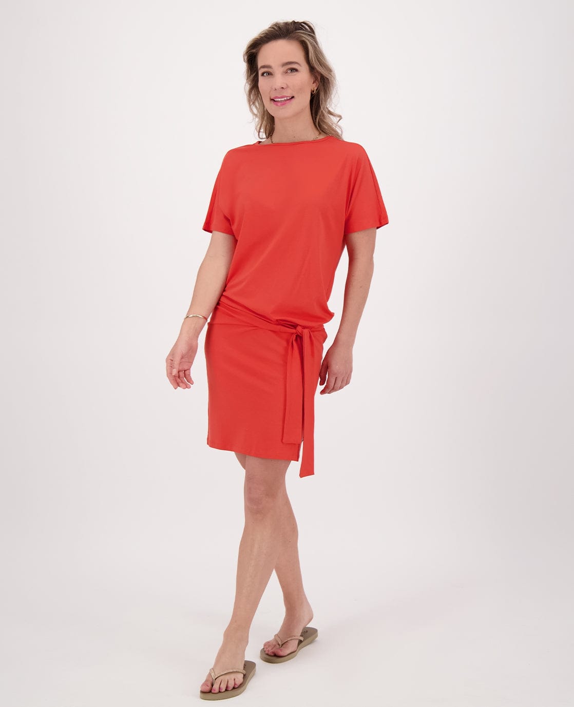 Je m'appelle Jurken Robe Hepburn | Oranjerood