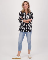 Je m'appelle Tops Top Roxy | Zwart/Wit
