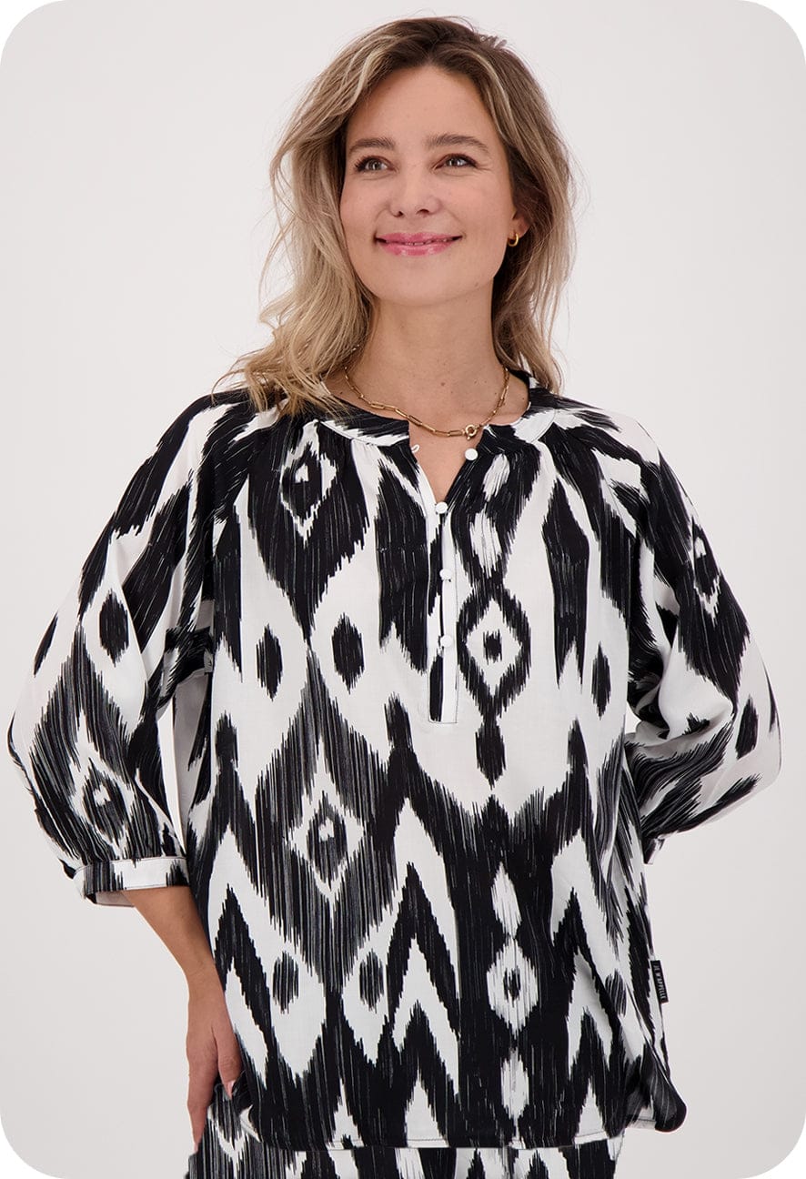 Je m'appelle Tops Top Roxy | Zwart/Wit