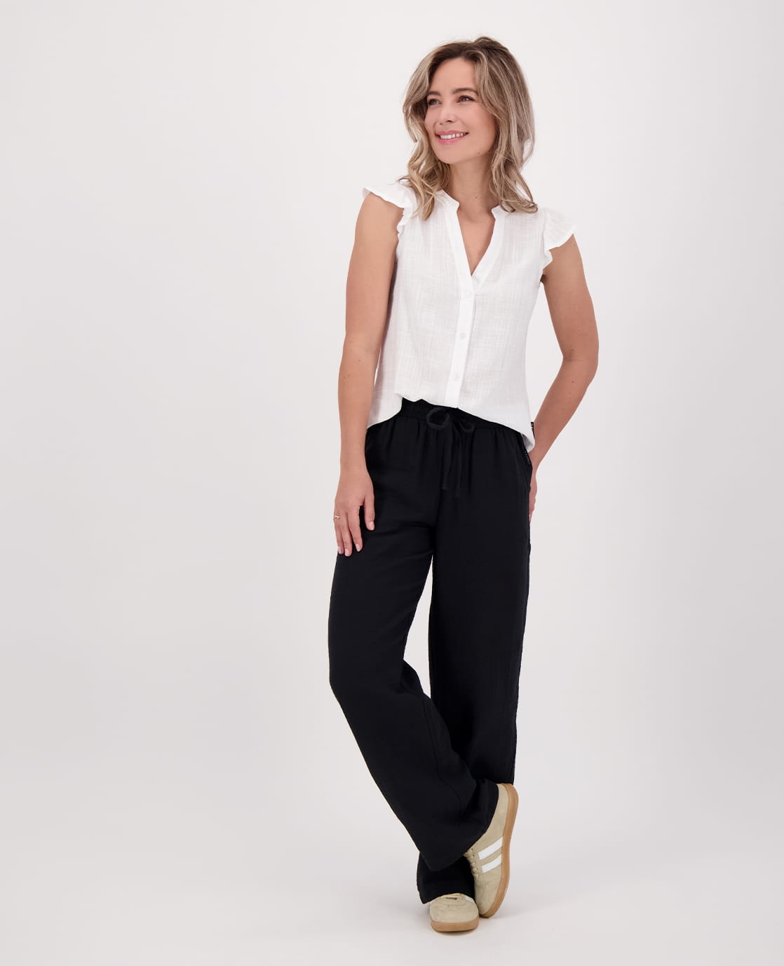 Je m'appelle Broeken Pant Straight | Zwart