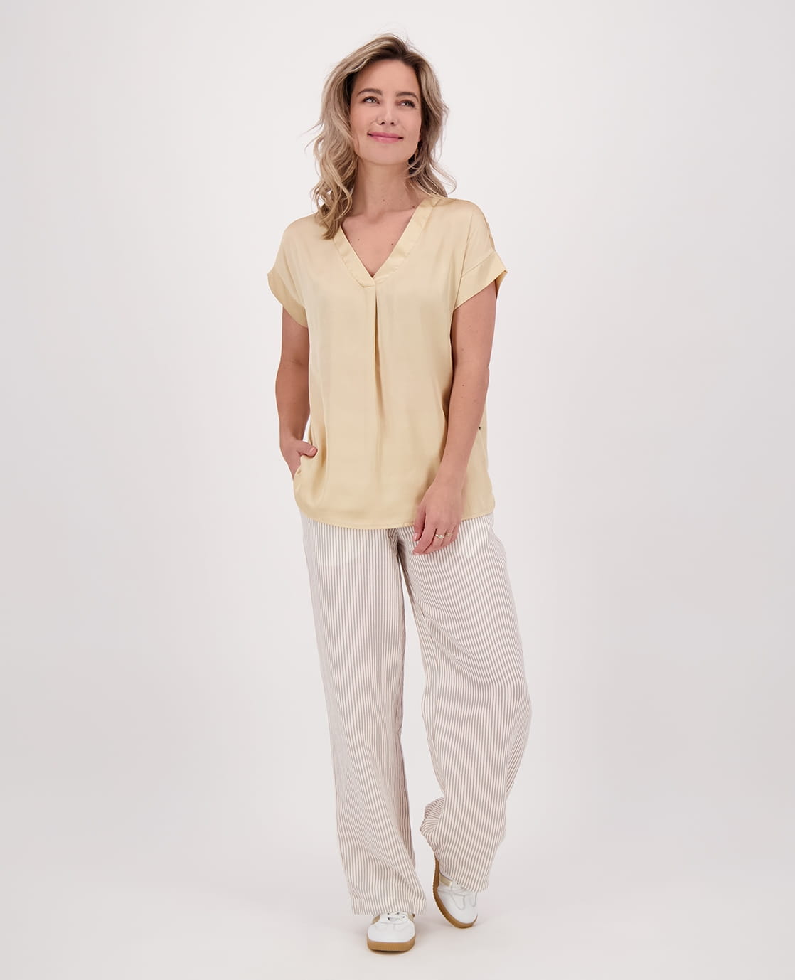 Je m'appelle Broeken Pant Straight | Off White/Sahara