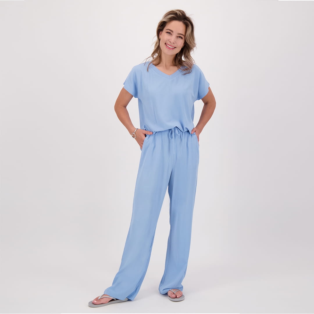 Je m'appelle Broeken Pastel Blauw / XS / (30'') Pant Straight Summer | Pastel Blauw