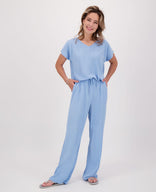 Je m'appelle Broeken Pant Straight Summer | Pastel Blauw