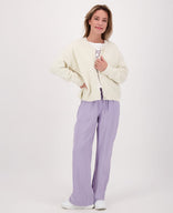 Je m'appelle Broeken Pant Straight | Pastel Paars