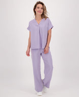Je m'appelle Broeken Pant Straight | Pastel Paars