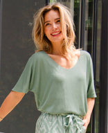 Je m'appelle Tops Pull Summer | Groen
