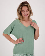 Je m'appelle Tops Pull Summer | Groen