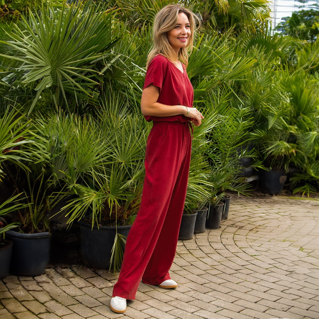 Je m'appelle Broeken Lobster Red / XS / (30'') Pant Straight Summer | Lobster Red