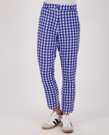 Je m'appelle Broeken Pant Fancy Élégant 7/8 | Wit/Deep Marine