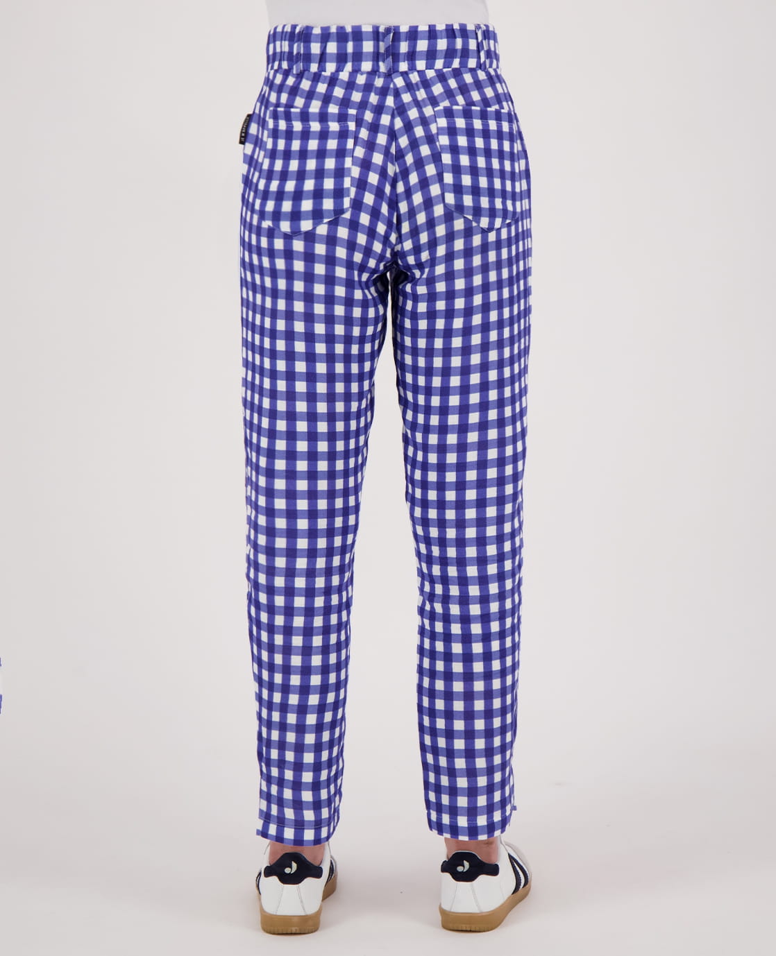 Je m'appelle Broeken Pant Fancy Élégant 7/8 | Wit/Deep Marine