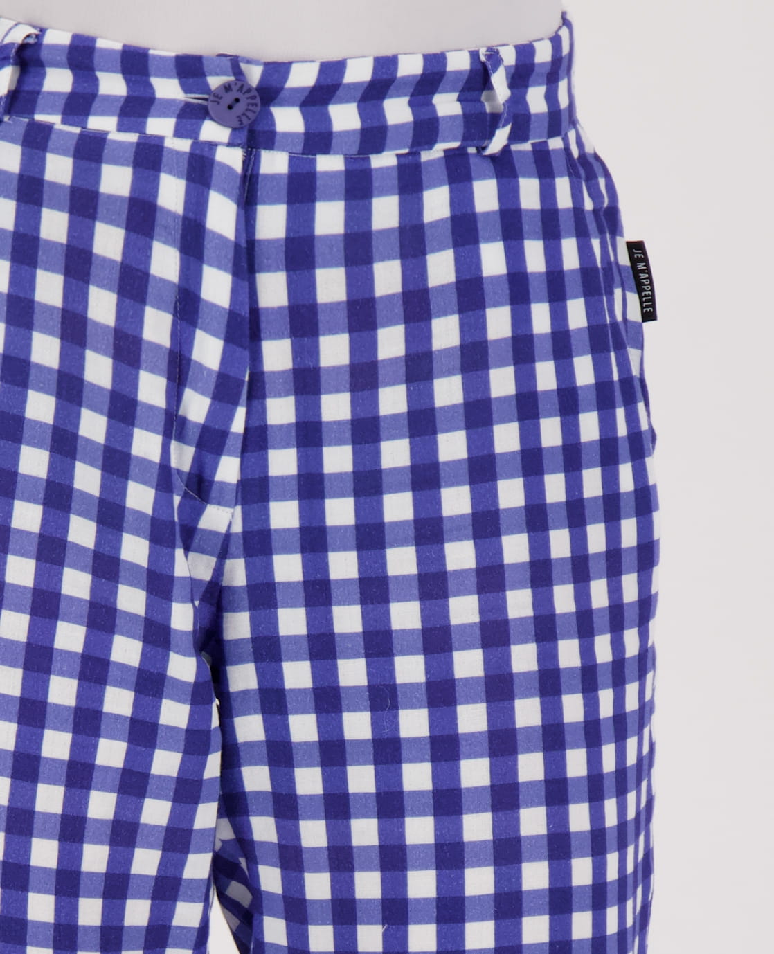 Je m'appelle Broeken Pant Fancy Élégant 7/8 | Wit/Deep Marine