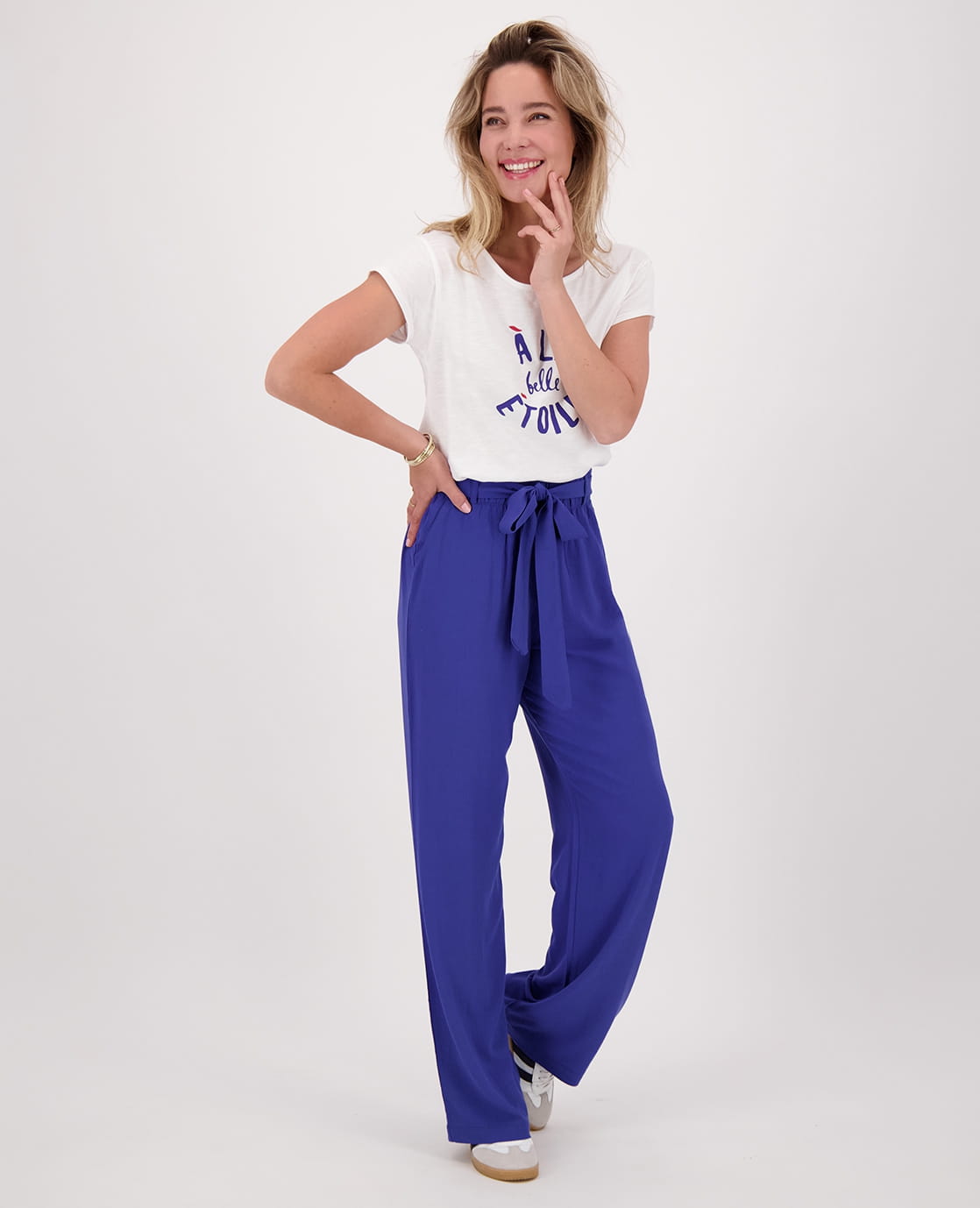 Je m'appelle Broeken Pant Straight Summer | Deep Marine