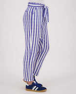 Je m'appelle Broeken Pant Fancy Élégant 7/8 | Wit/Deep Marine