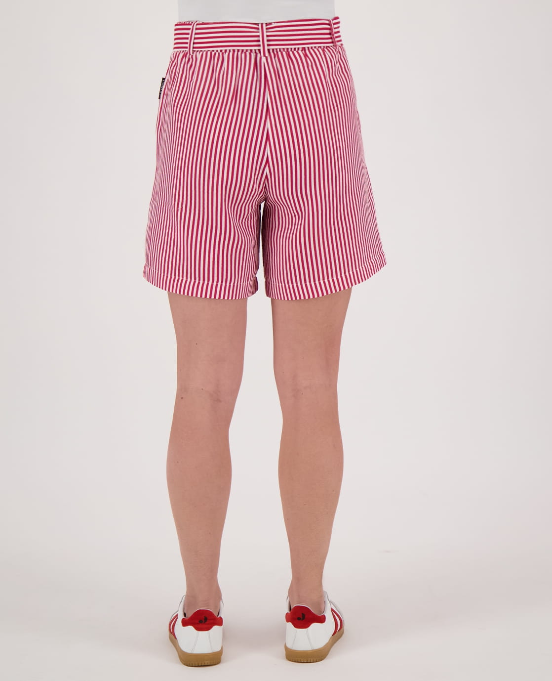 Je m'appelle Broeken Short Fancy | Wit/Lobster Red