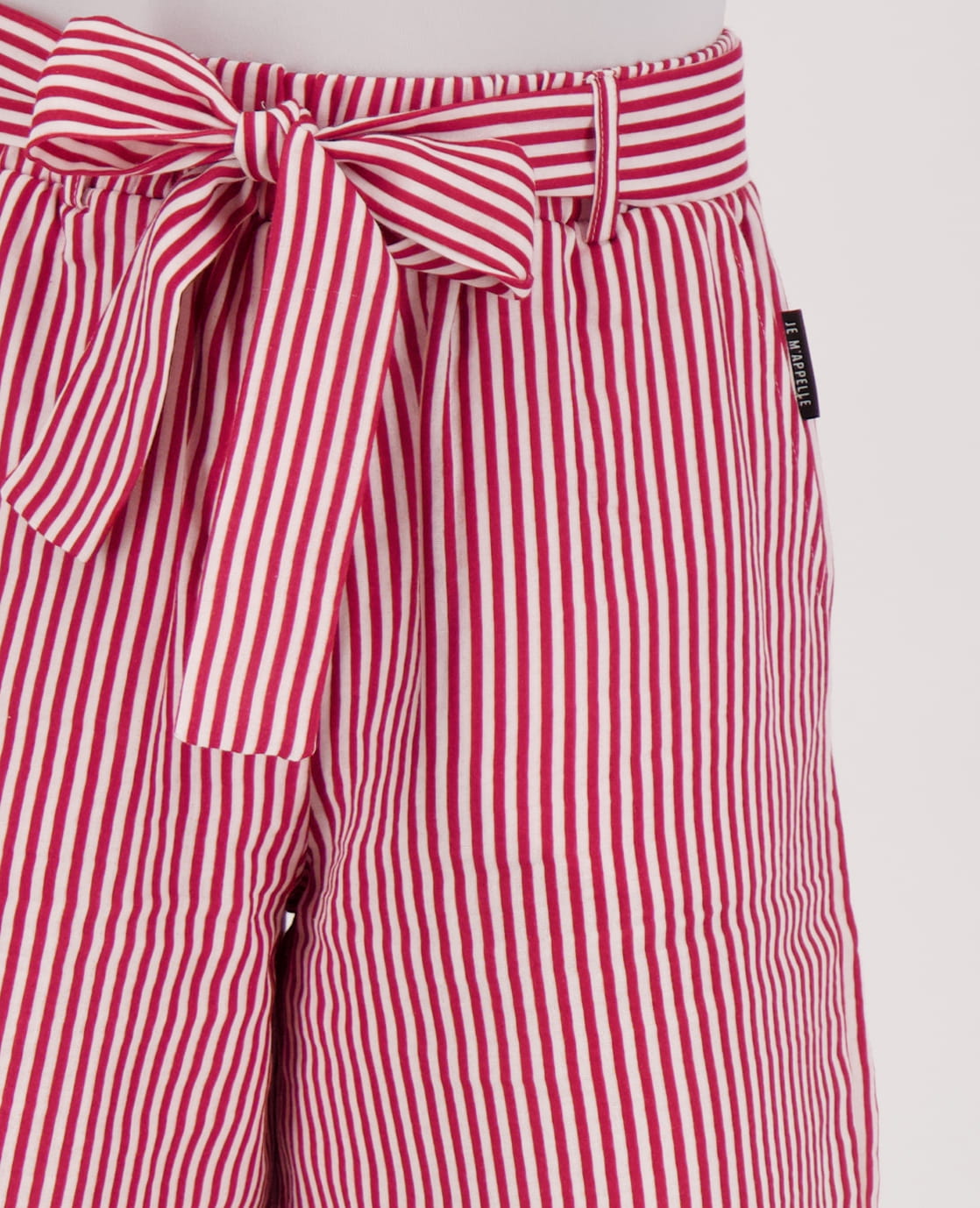 Je m'appelle Broeken Short Fancy | Wit/Lobster Red
