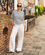 Je m'appelle Broeken Pant Straight Summer | Porselein wit