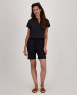Je m'appelle Broeken Short Travel | Zwart