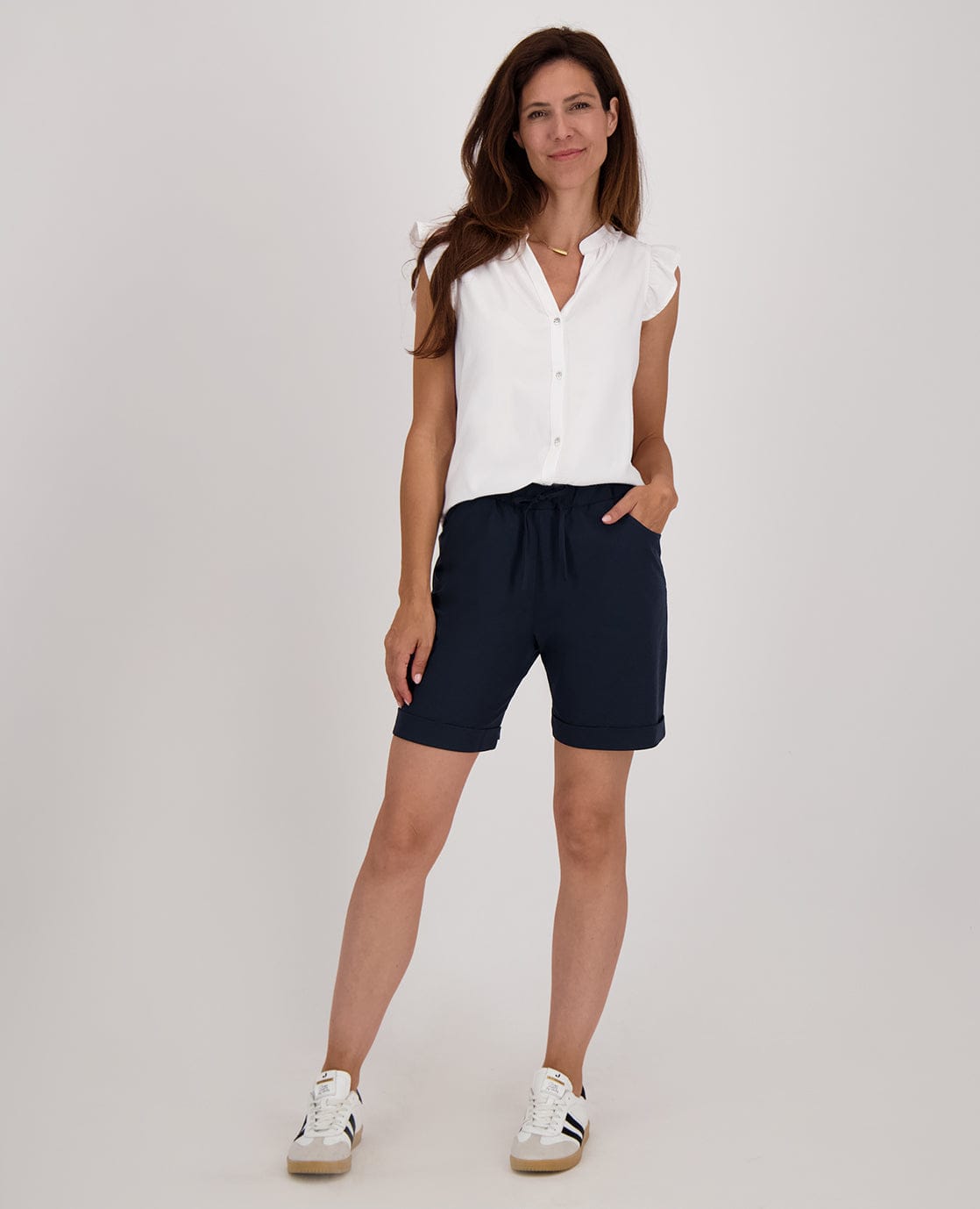 Je m'appelle Broeken Short Travel | Donkerblauw