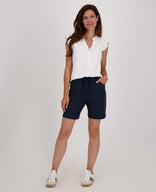 Je m'appelle Broeken Short Travel | Donkerblauw