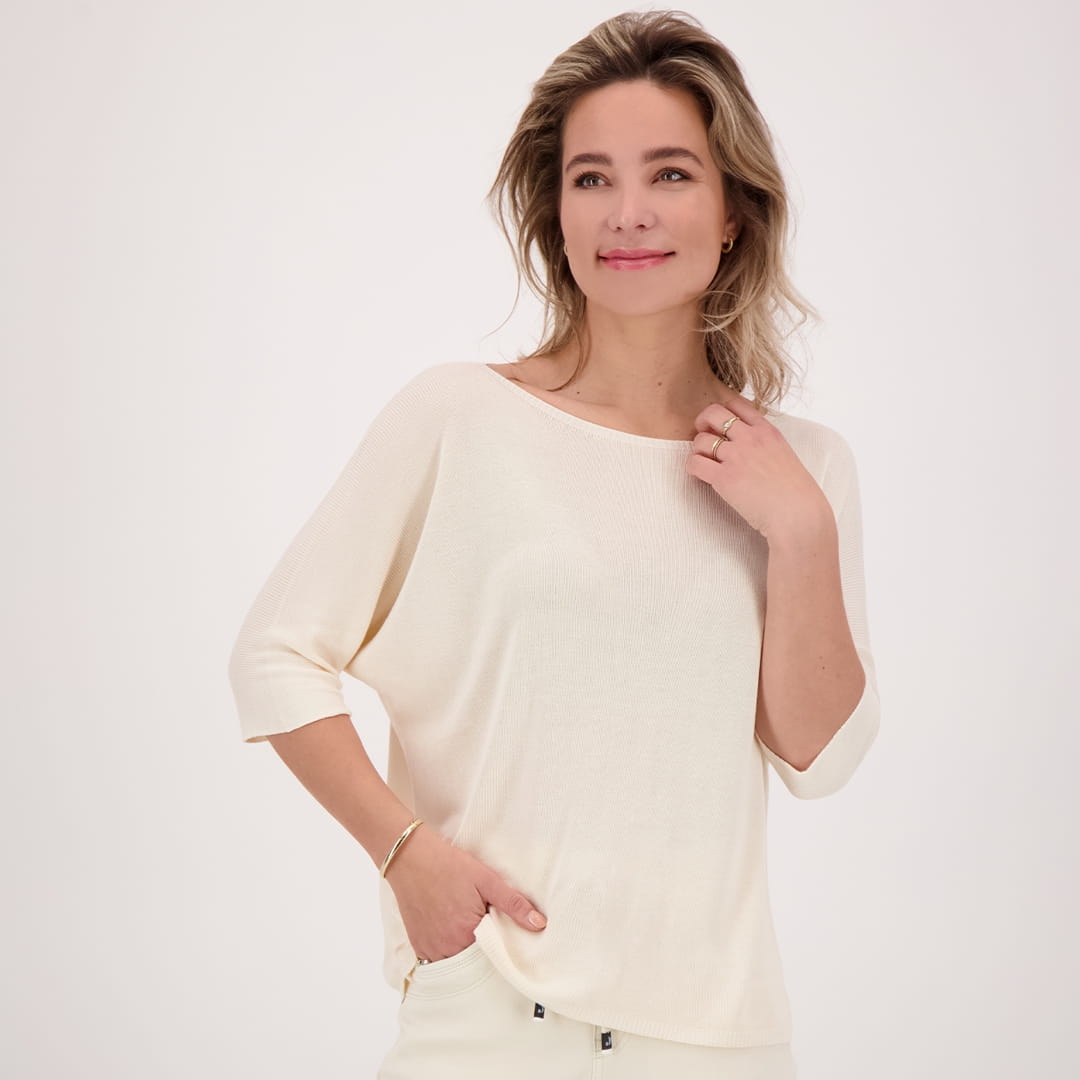 Je m'appelle Tops Ecru / S/M Pull Spring | Ecru