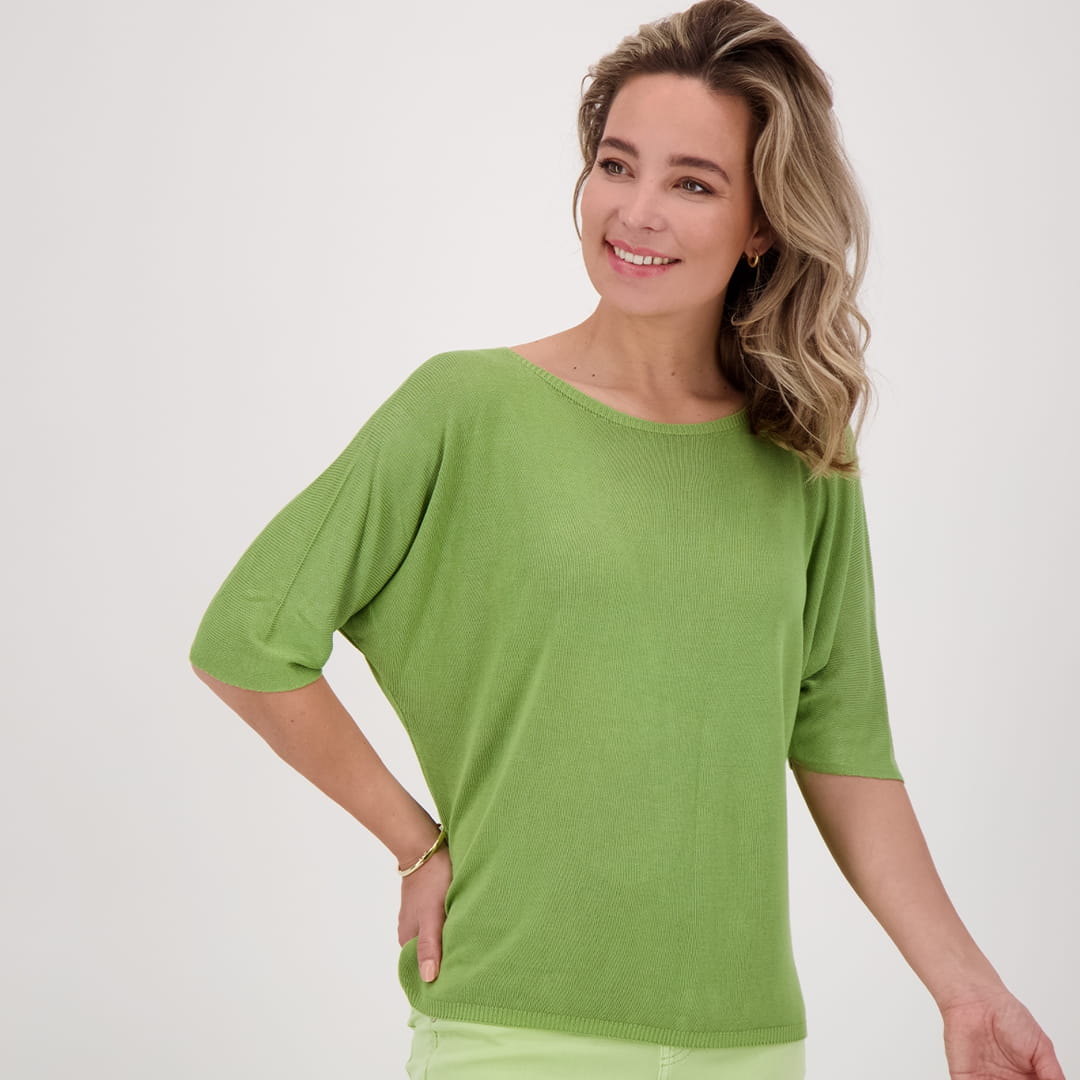 Je m'appelle Tops Pistache / S/M Pull Spring | Pistache