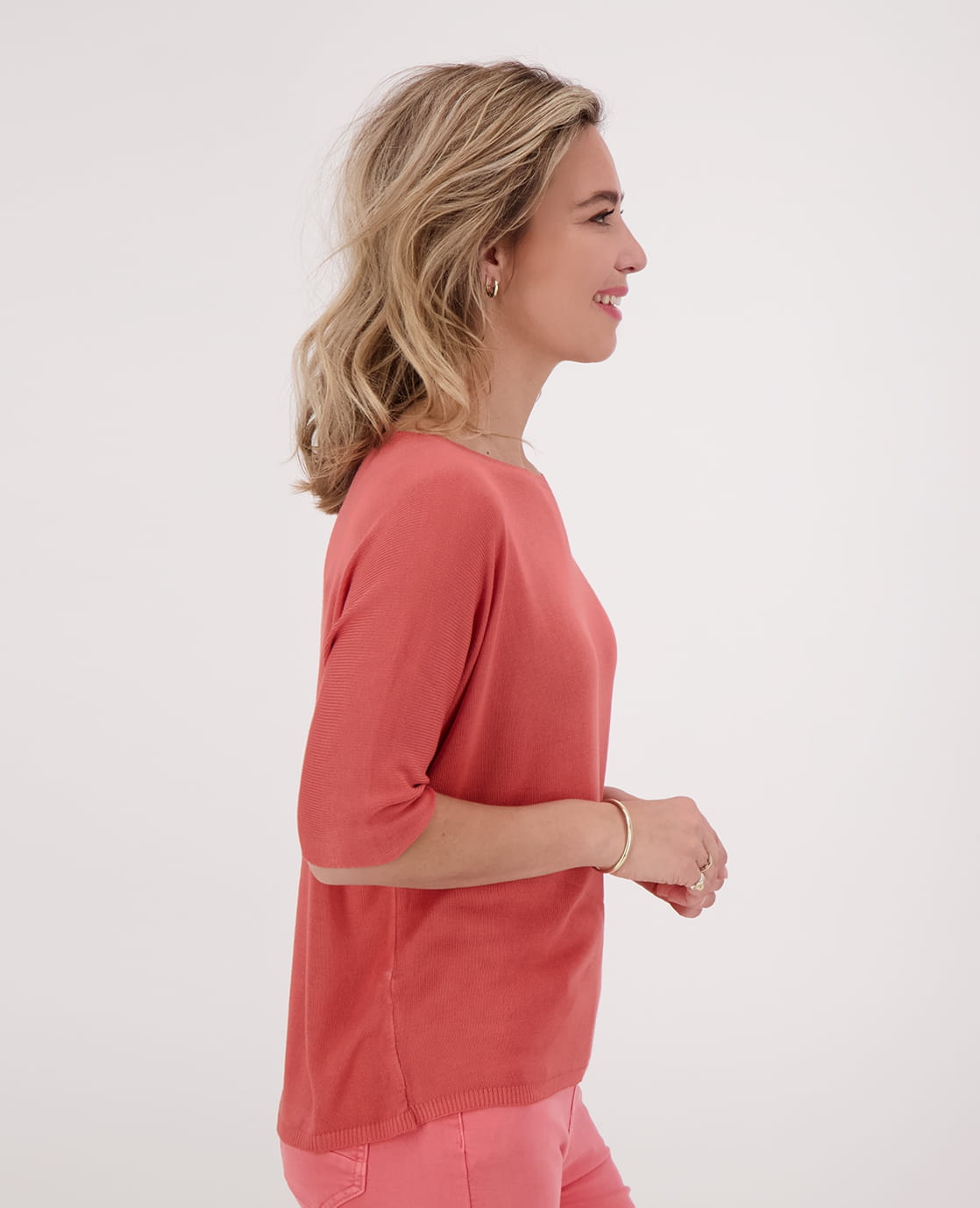 Je m'appelle Tops Pull Spring | Bright Coral