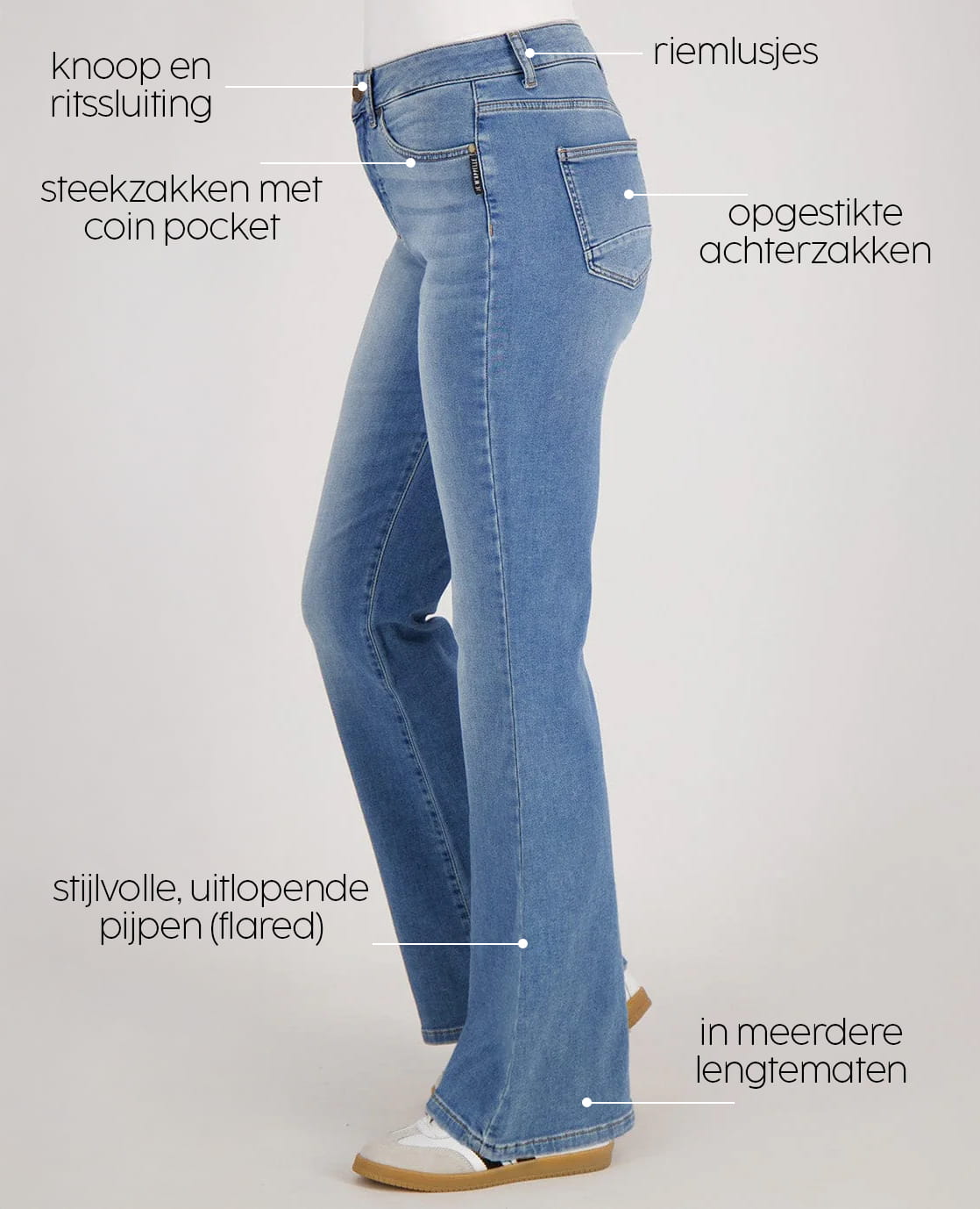 Je m'appelle Broeken Pant Daisy Jogg Denim | Light Denim