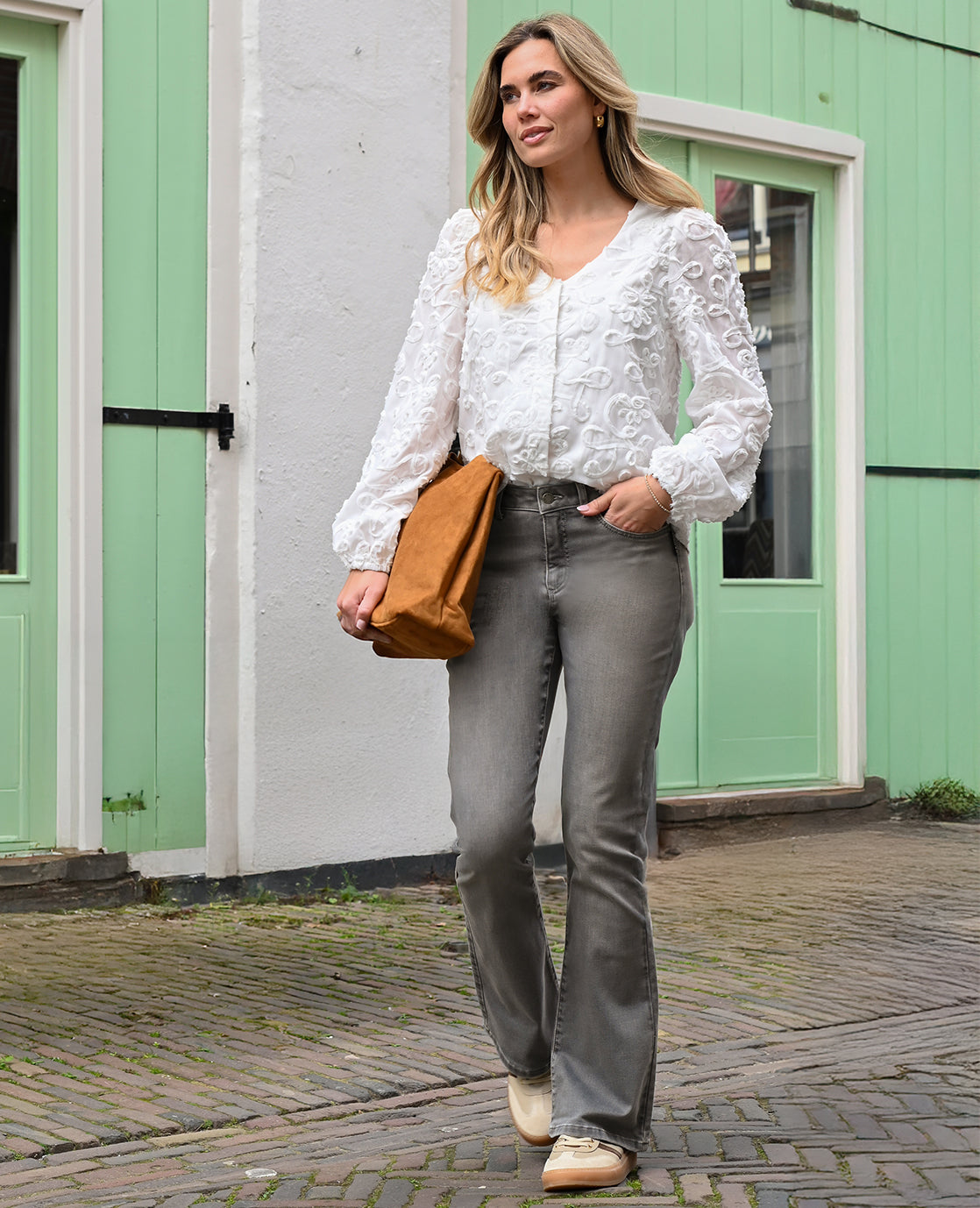 Pant Daisy Jogg Denim | Light Grey Denim