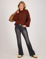 Je m'appelle Tops Pull Chunky | Brique