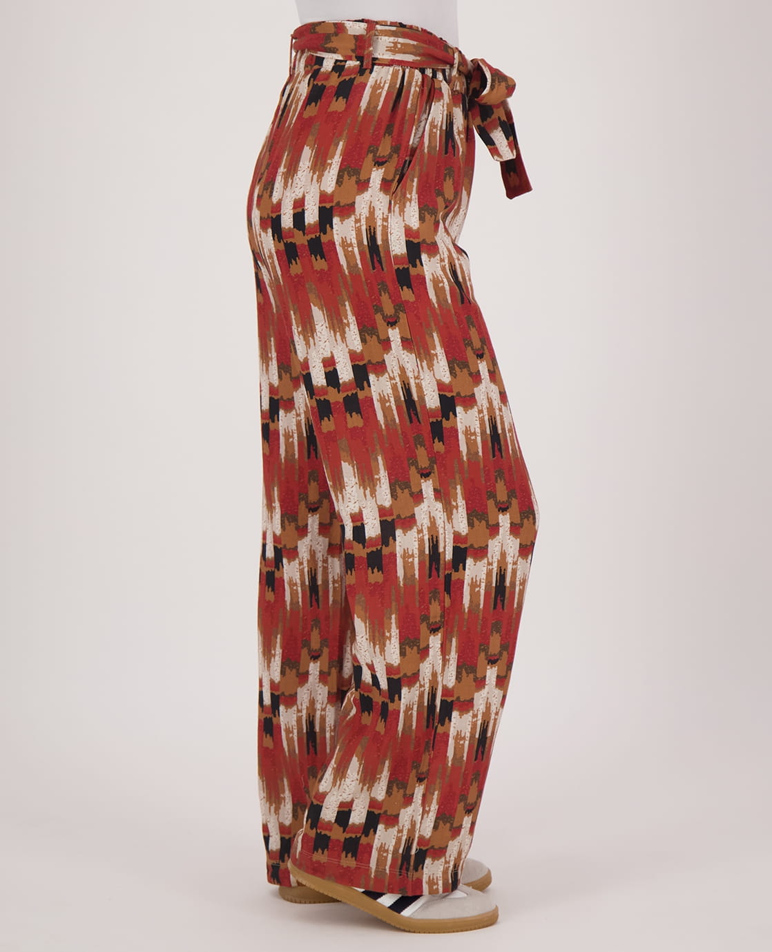 Je m'appelle Broeken Pant Straight | Multicolor / Rood