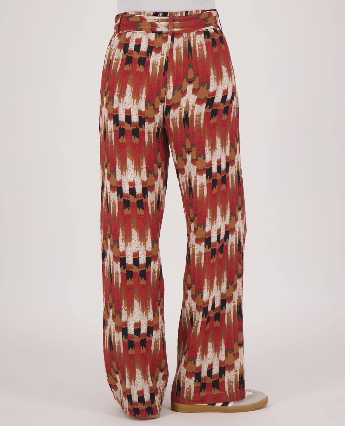 Je m'appelle Broeken Pant Straight | Multicolor / Rood