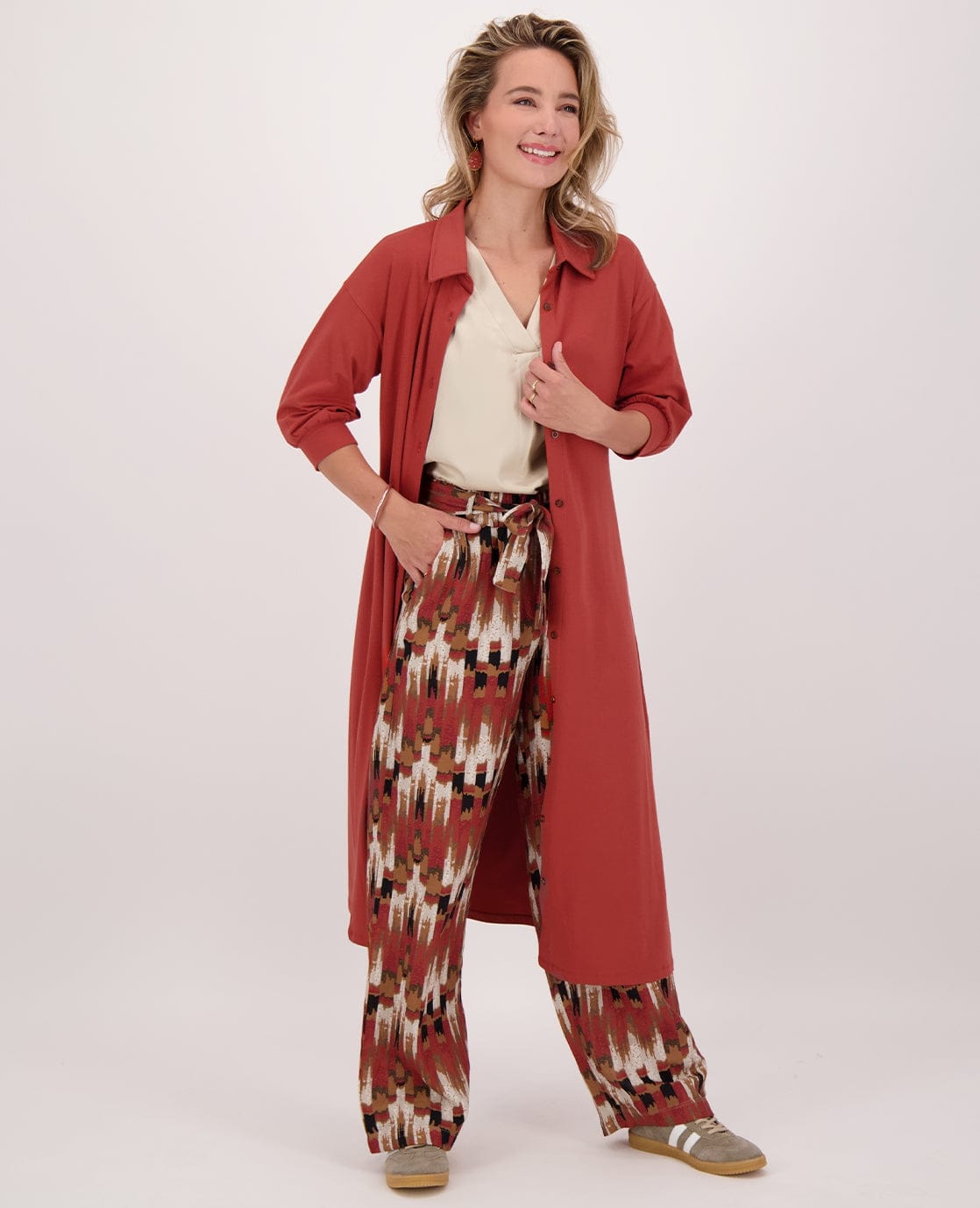 Je m'appelle Jurken Shirtdress Robe | Brique