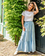 Je m'appelle Jurken Light Blue / S/M Skirt Chambray | Light Blue