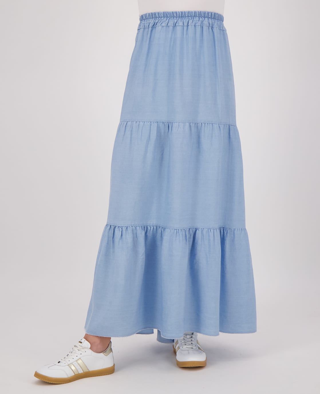 Je m'appelle Jurken Skirt Chambray | Light Blue