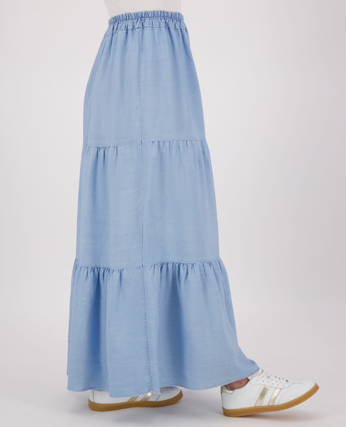 Je m'appelle Jurken Skirt Chambray | Light Blue