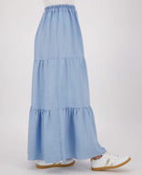Je m'appelle Jurken Skirt Chambray | Light Blue