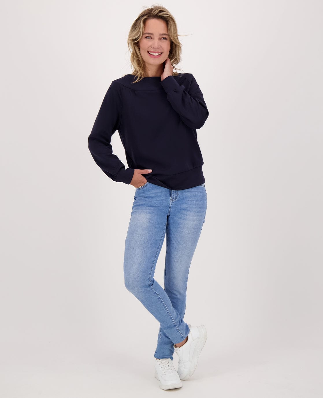 Je m'appelle Tops Top Mia | Donkerblauw
