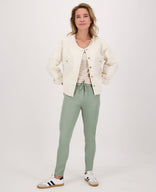 Je m'appelle Broeken Pant Satin Superstretch | Groen