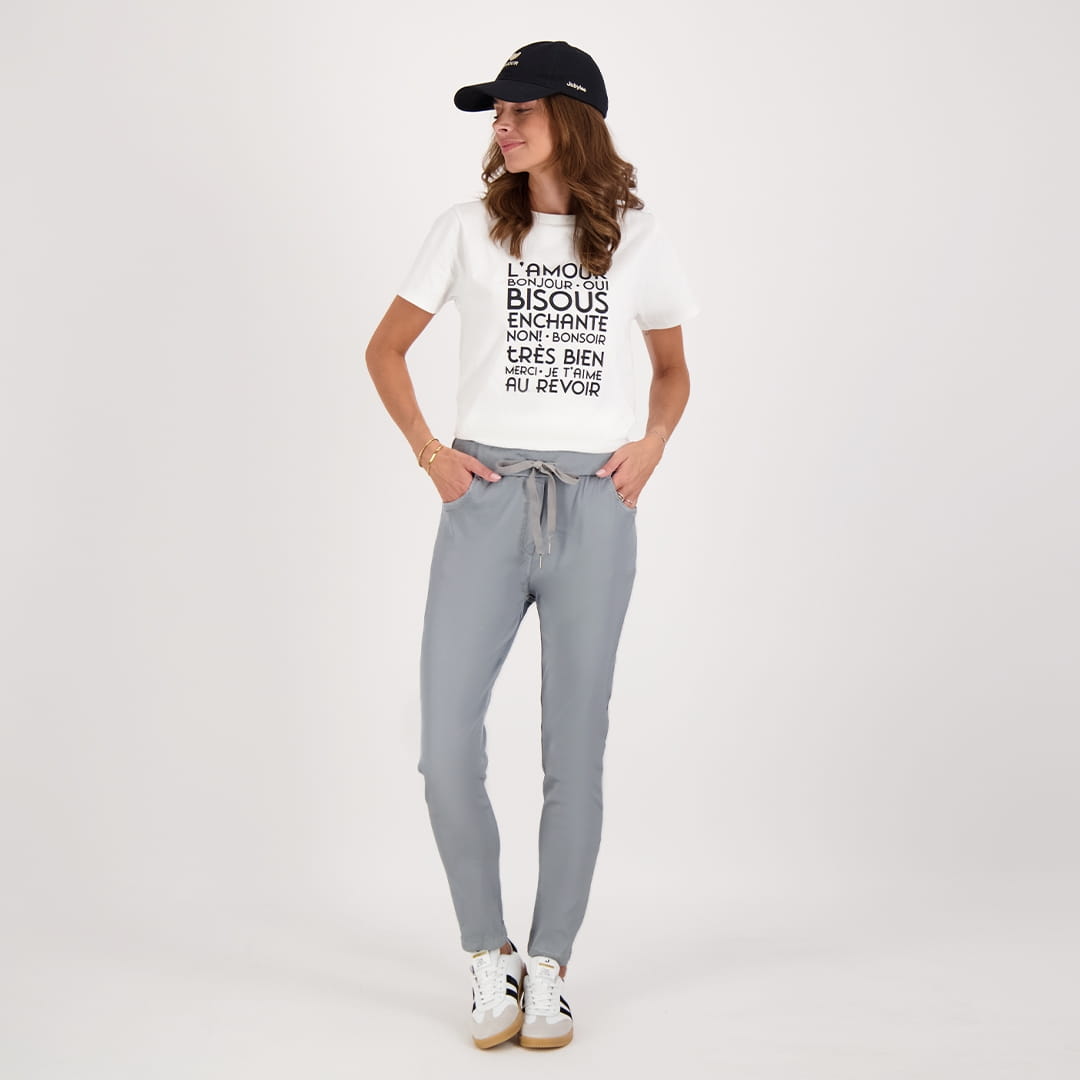 Je m'appelle Broeken Grijs / XS / (30'') Pant Satin Superstretch | Grijs