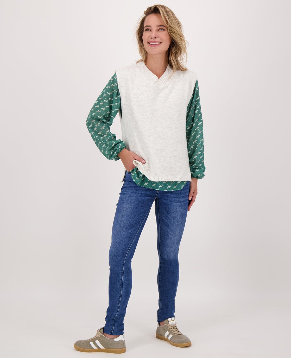 Je m'appelle Tops Spencer | Ecru Melange